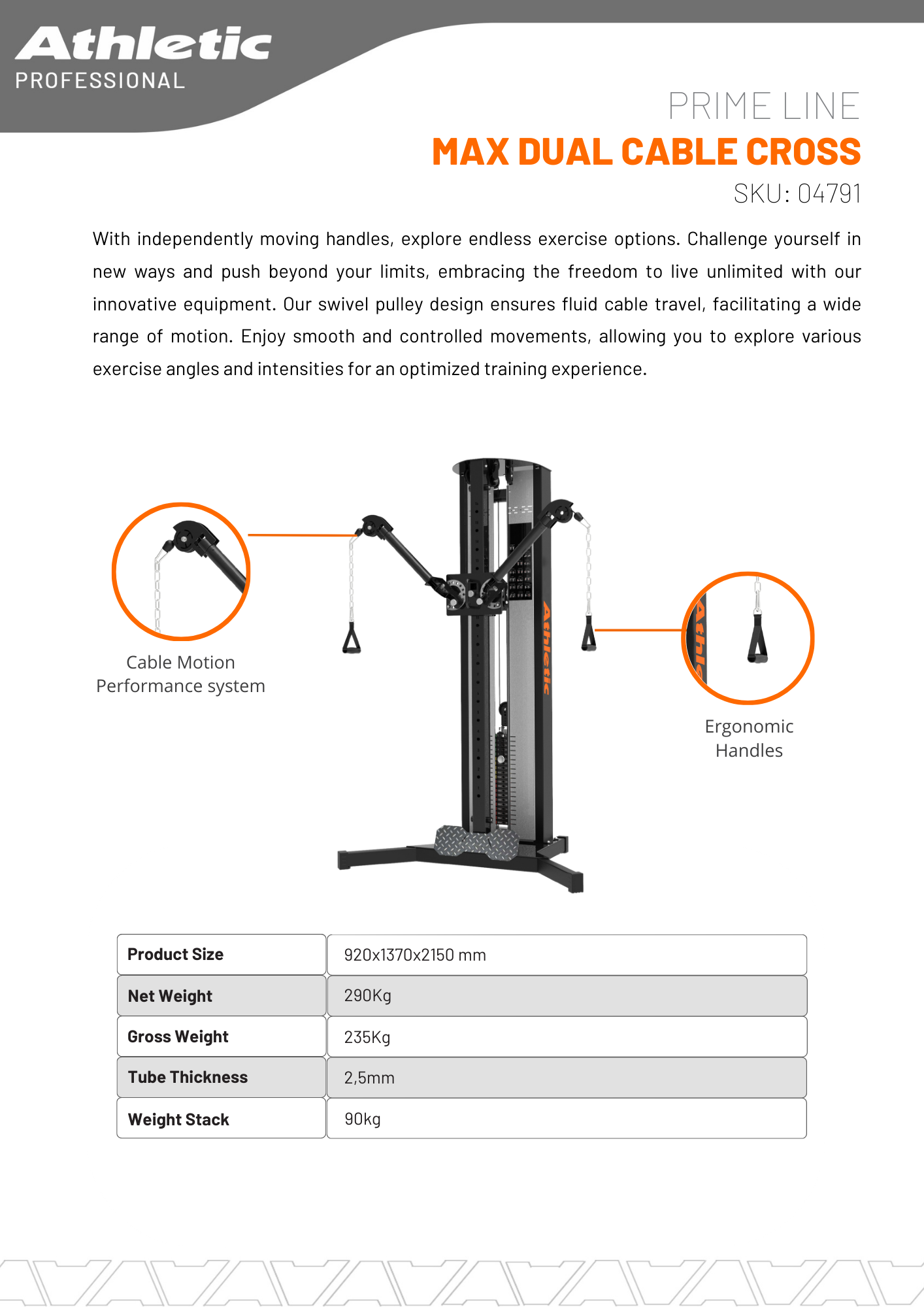 Prime Line Max Dual Cable Cross