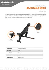 Adjustable Bench - Prime Line