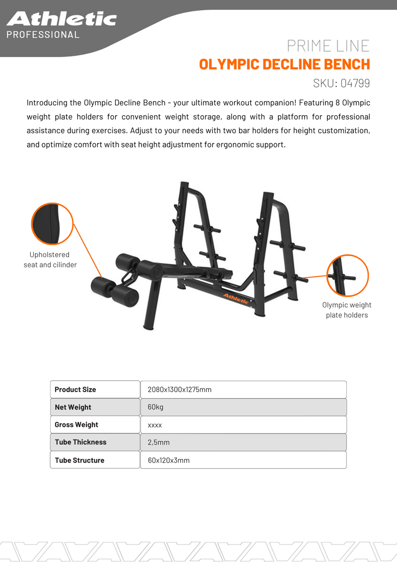 Olympic Decline Bench - Prime Line