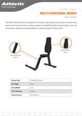 Multi-Functional Bench - Prime Line