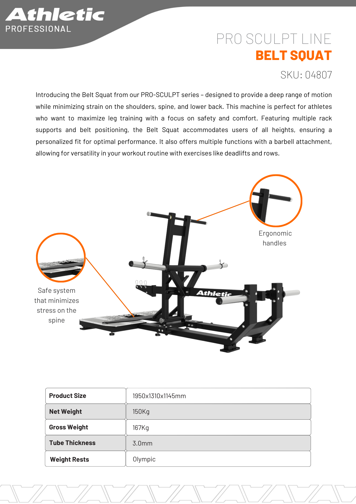 Belt Squat - Pro-Sculpt Line
