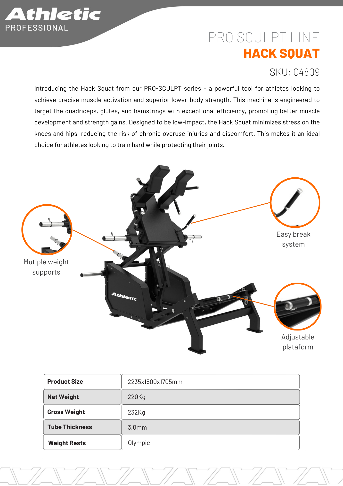 Pro-Sculpt Line Hack Squat