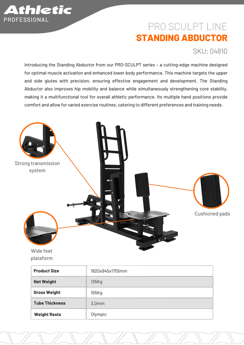 Standing Abductor - Pro-Sculpt Line