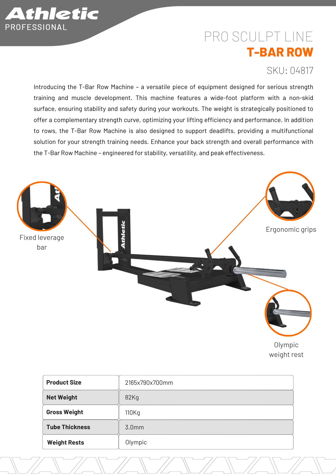 T-Bar Row - Pro-Sculpt Line