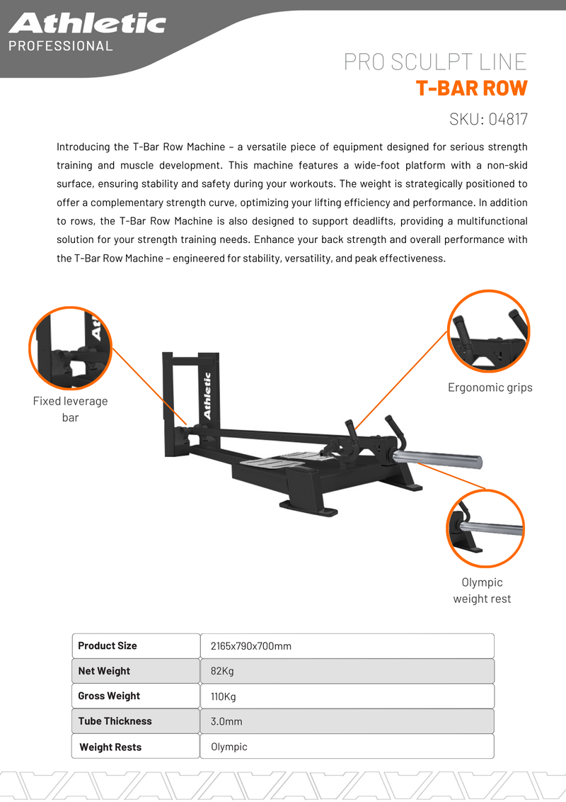 T-Bar Row - Pro-Sculpt Line