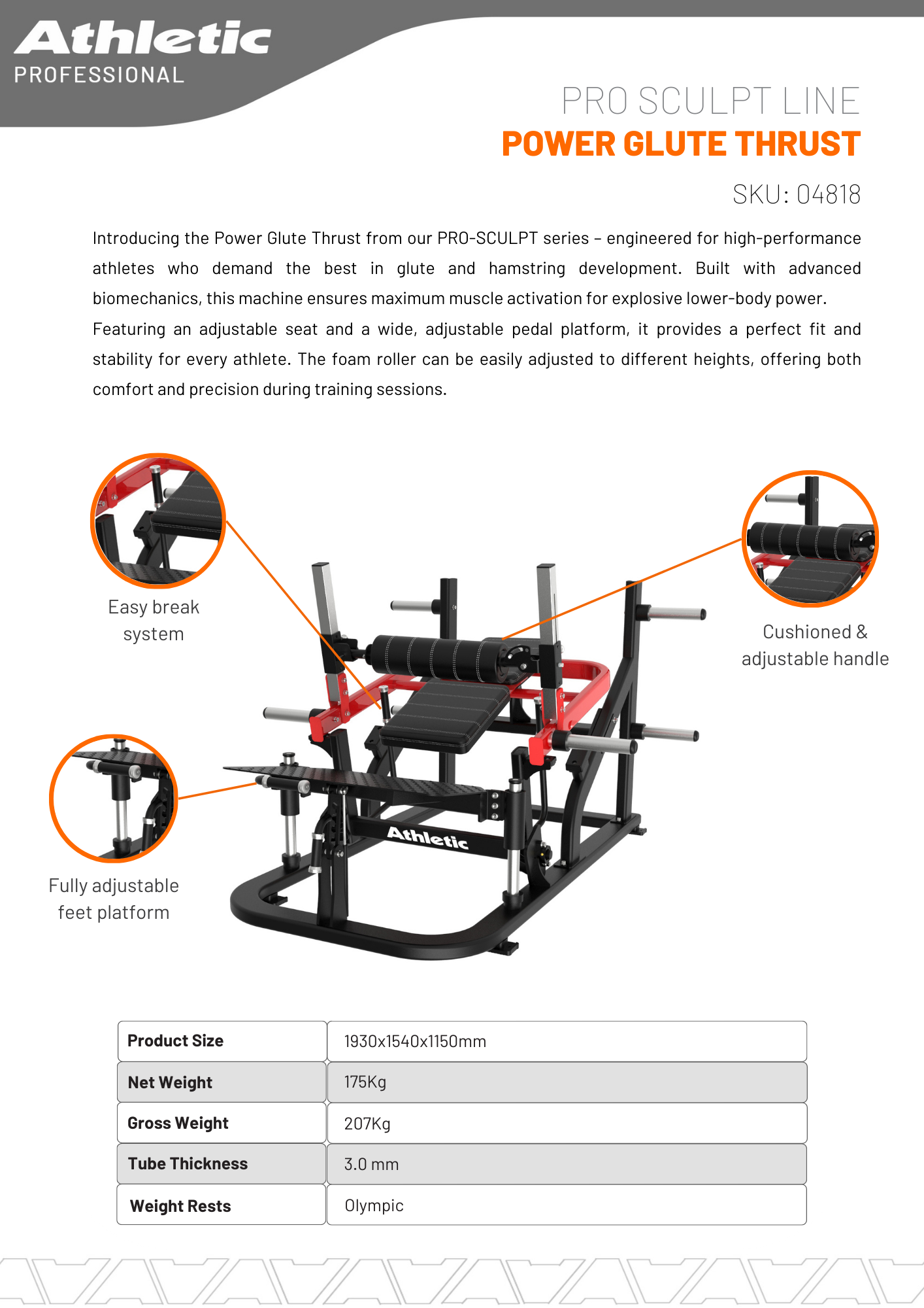Pro-Sculpt Line Power Glute Thrust
