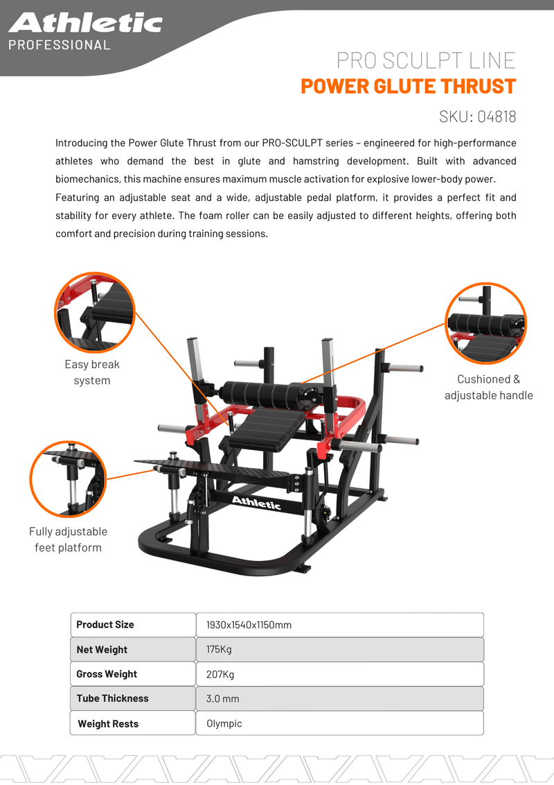 Pro-Sculpt Line Power Glute Thrust