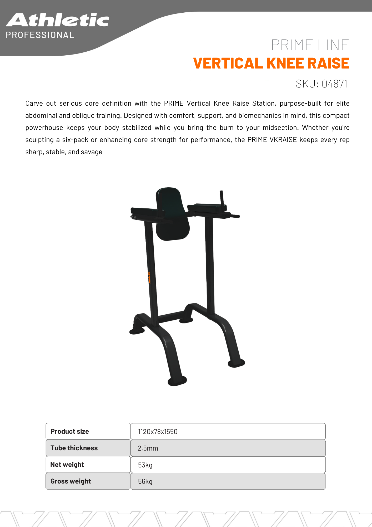 Vertical Knee Raise - Prime Line