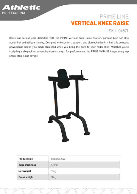 Vertical Knee Raise - Prime Line