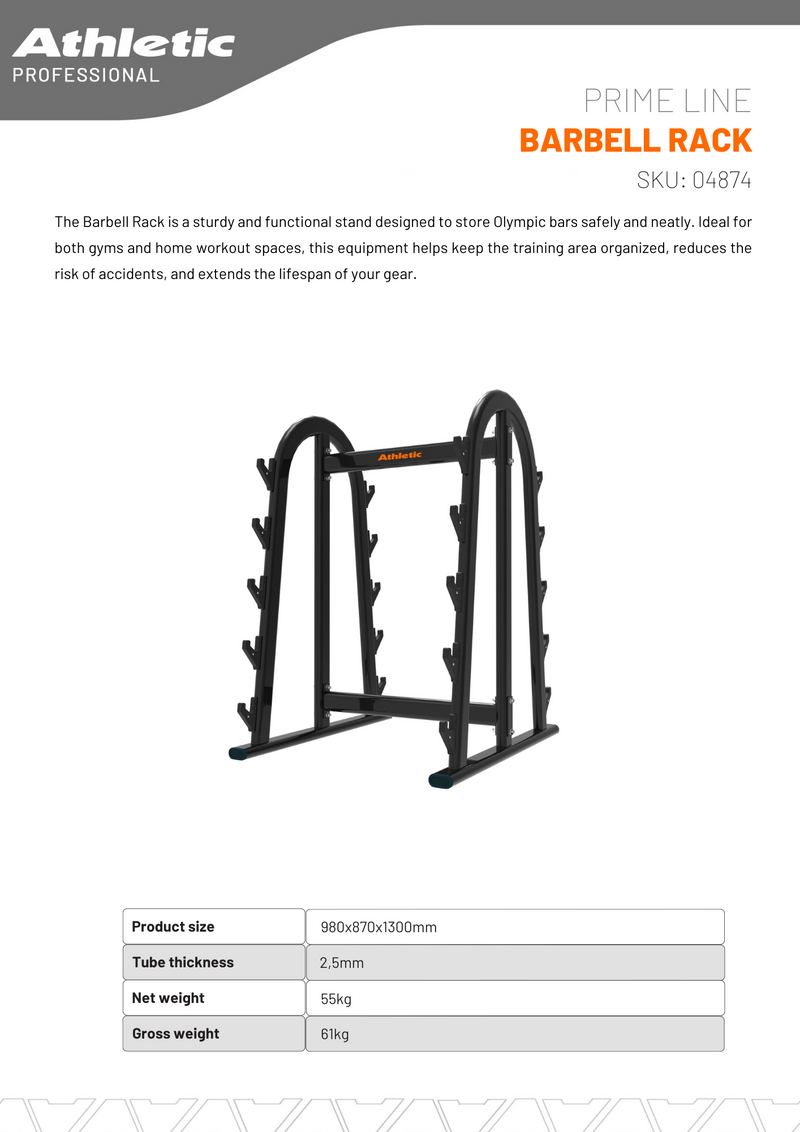 Barbell Rack - Prime Line