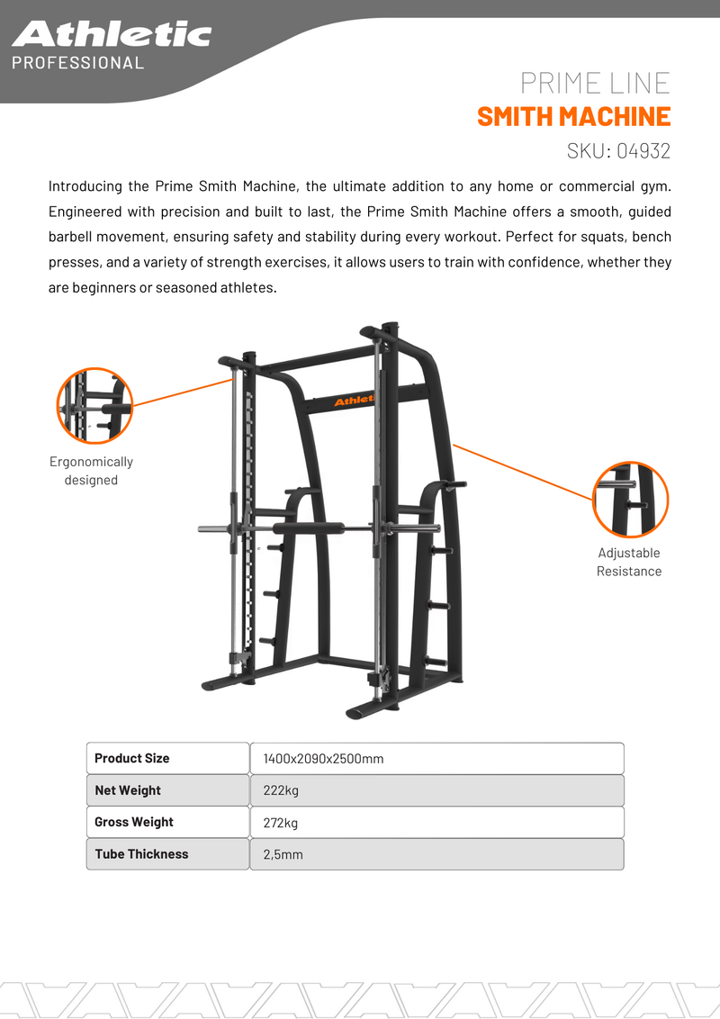 Prime Line Smith Machine