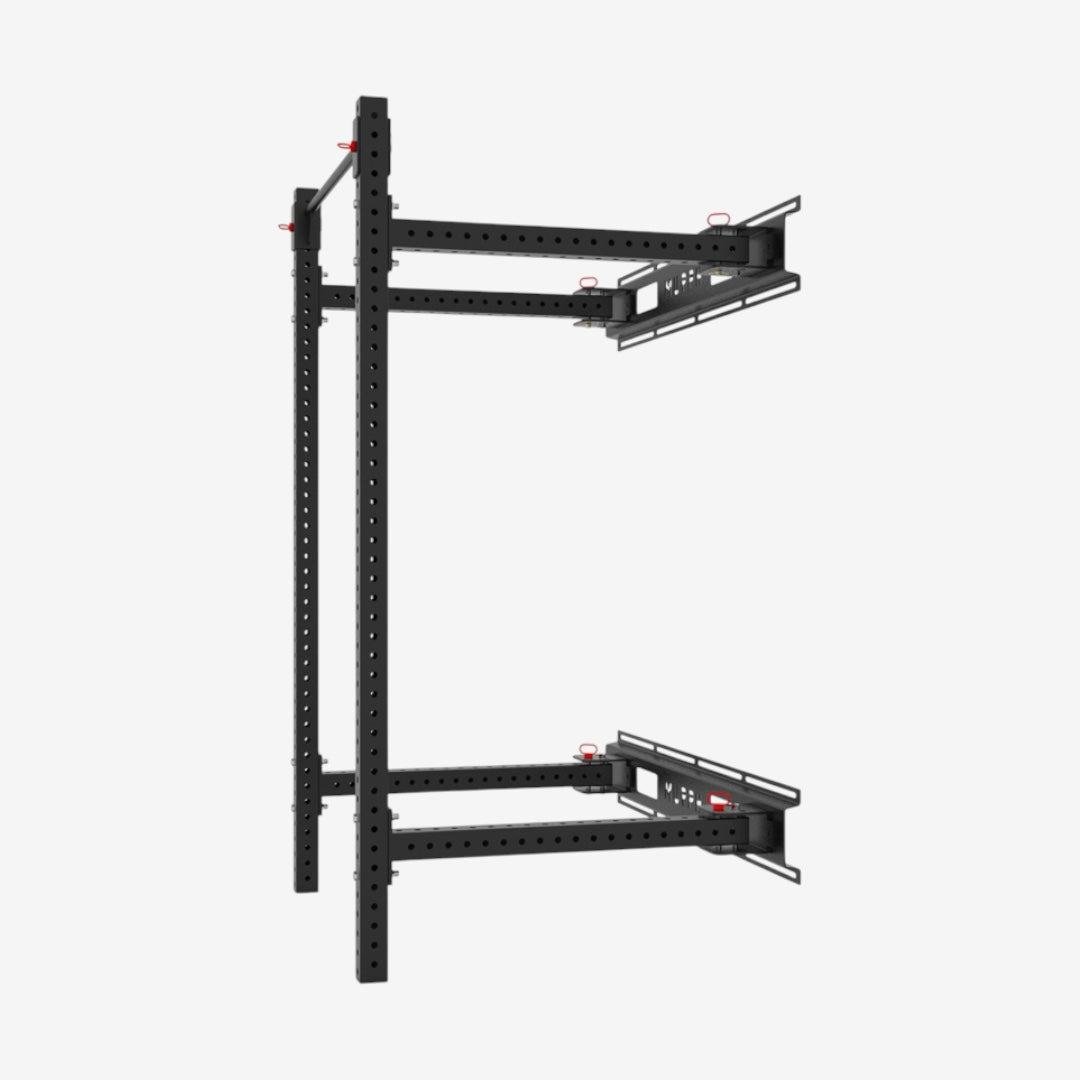 MR3-WF Rack à squat pliable au mur MURPH - w/J-cups