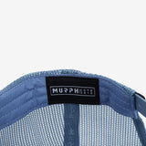 Casquette Murph Trucker Bleu Acier – vue de face