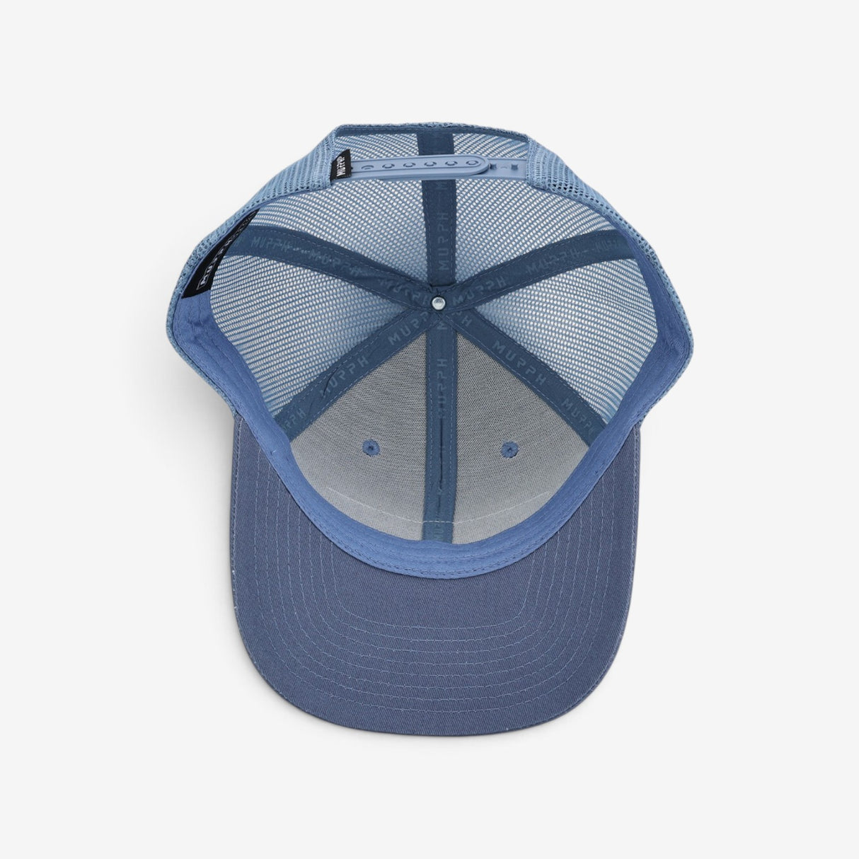 Casquette Murph Trucker Bleu Acier – vue de dos