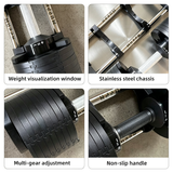 Set de dumbells ajustables 5-80lbs MURPH