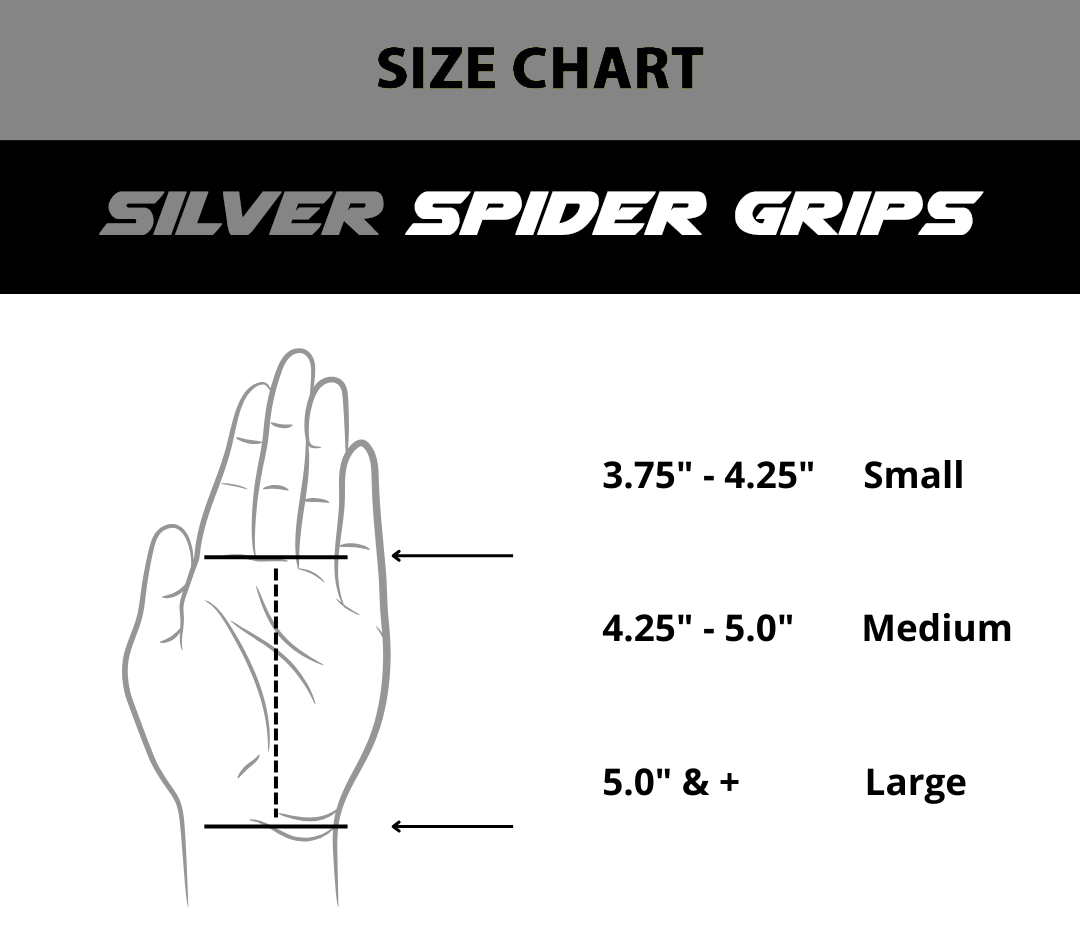 MURPH Silver Spider Handgrips