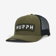 Casquette Murph Trucker Olive Noir – vue de face