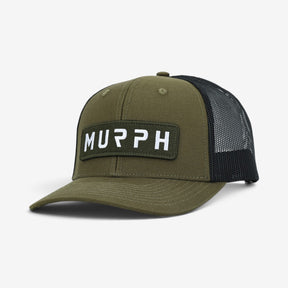 Casquette Murph Trucker Olive Noir – vue de face