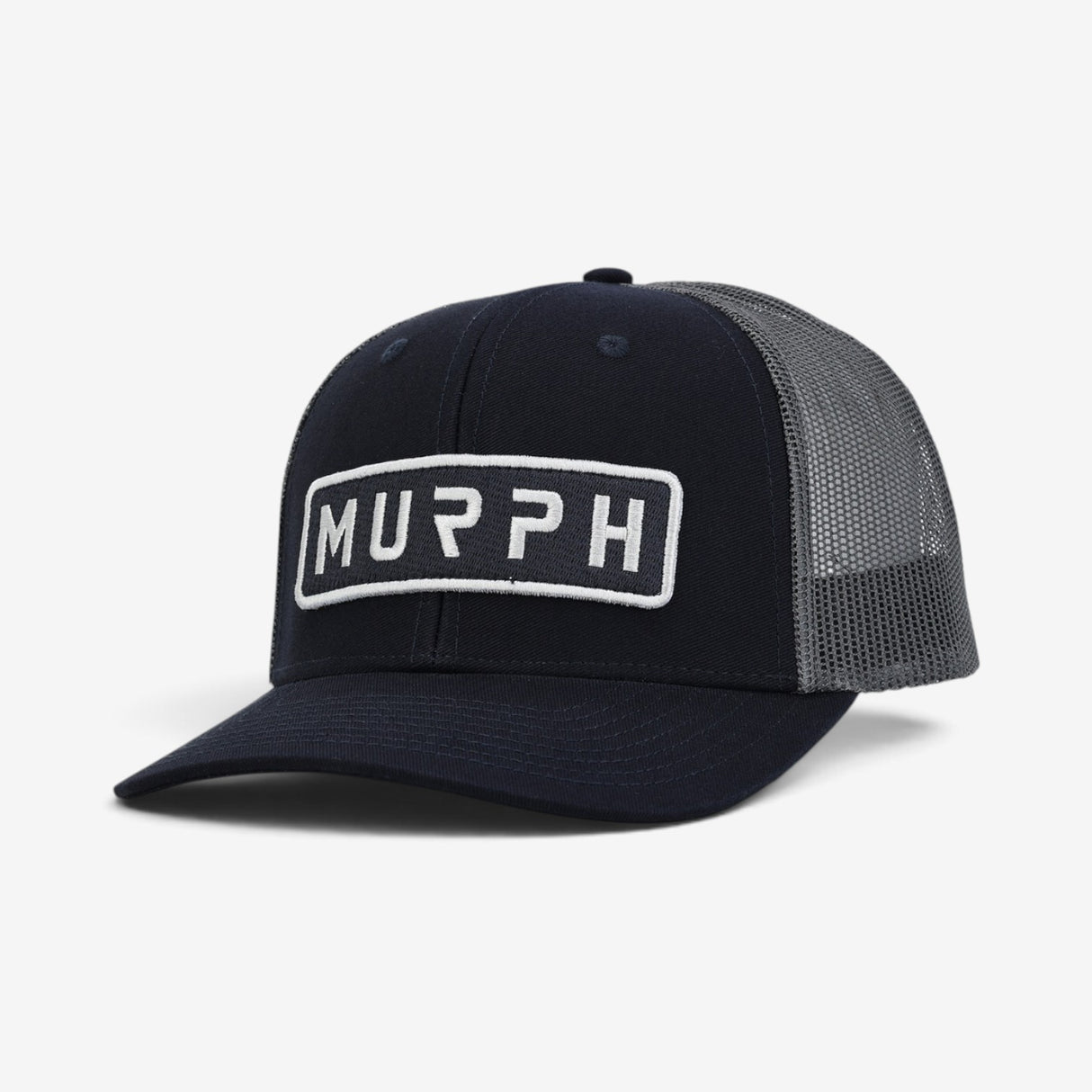 Casquette Murph Trucker Marine Gris – vue de côté gauche