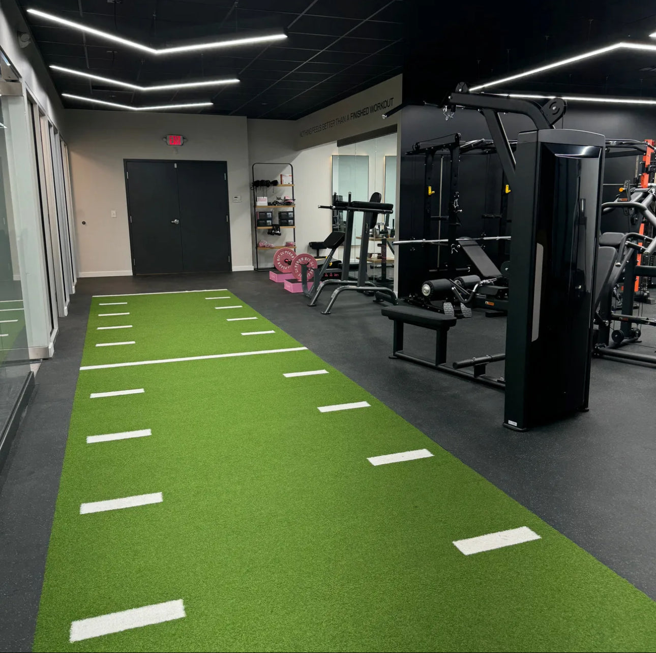 Turf flooring for gym