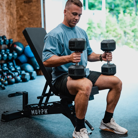 Dumbells hexagonals- unité ( 5lbs - 100lbs )