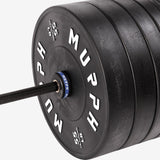 Training bumper plates kit 4.0 Murph 385lbs / Barre all-black zinc