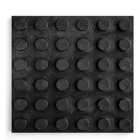 Pro 4' x 6' x 3/4" Vulcanized Rubber Mat