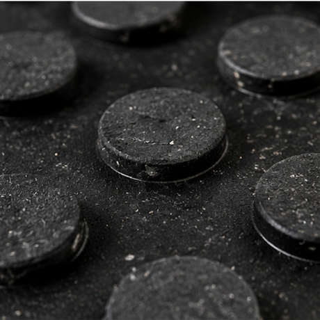 Pro 4' x 6' x 3/4" Vulcanized Rubber Mat