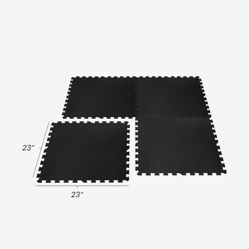 Tuile de caoutchouc 2'x2' - BLACK - Serie Classic 8mm