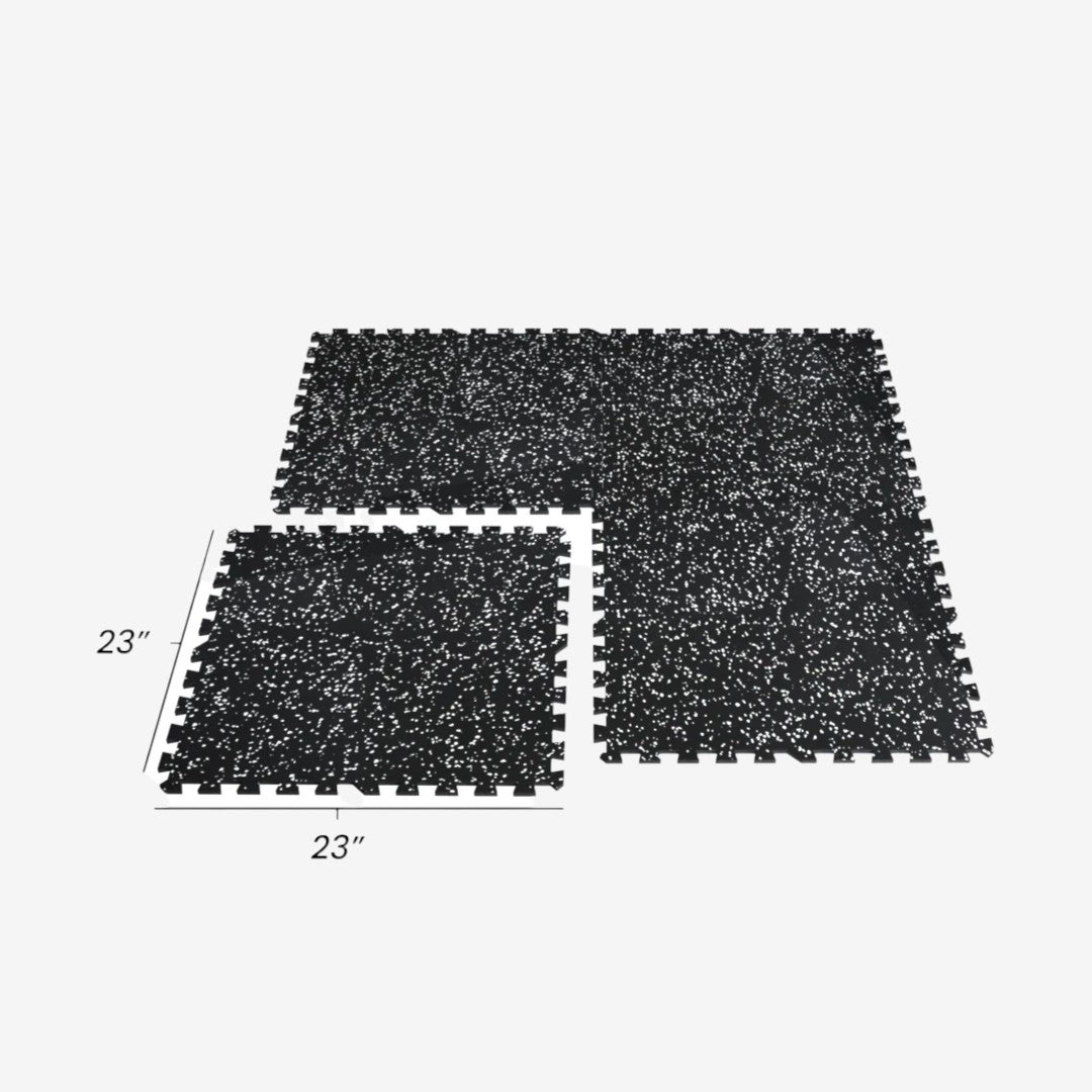 Tuile de caoutchouc 2'x2' - BLACK - Serie Classic 8mm