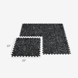 Tuile de caoutchouc 2'x2' - BLACK - Serie Classic 8mm