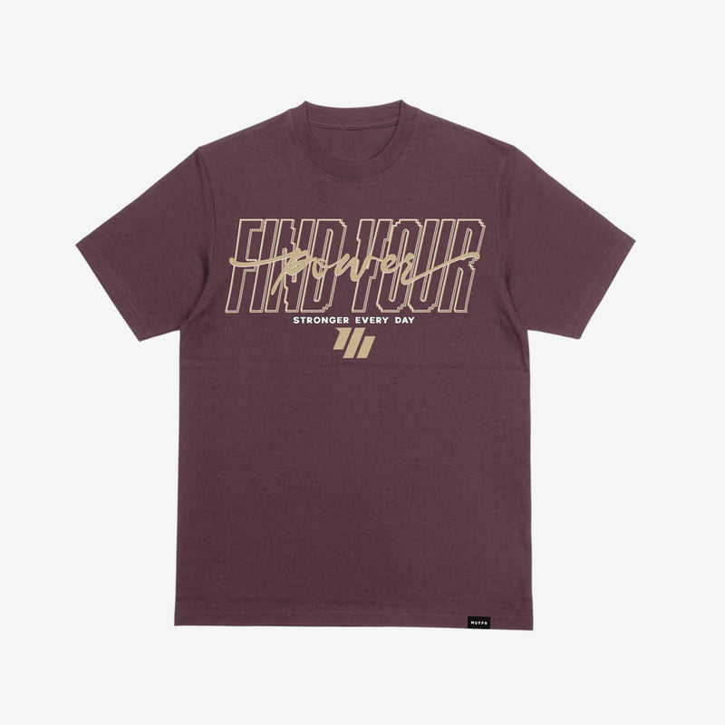 Murph Find Your Power T-Shirt — Slim Fit (Heather Marron)