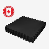 Tuile de caoutchouc 2'x2' - BLACK - Serie Classic 8mm