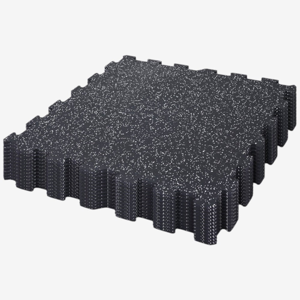 Tuile de caoutchouc 2'x2' - BLACK - Serie Classic 8mm