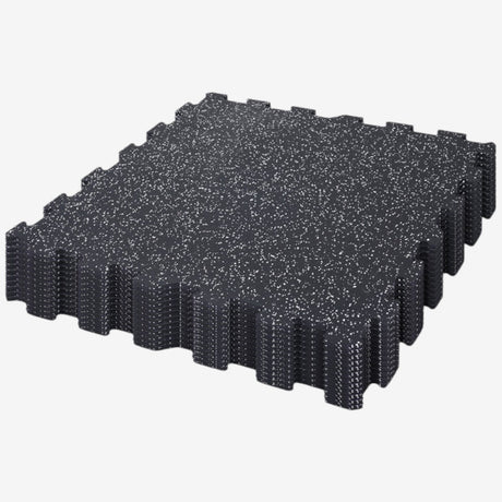 Rubber tiles 2'x2' - BLACK - Classic Series 8mm