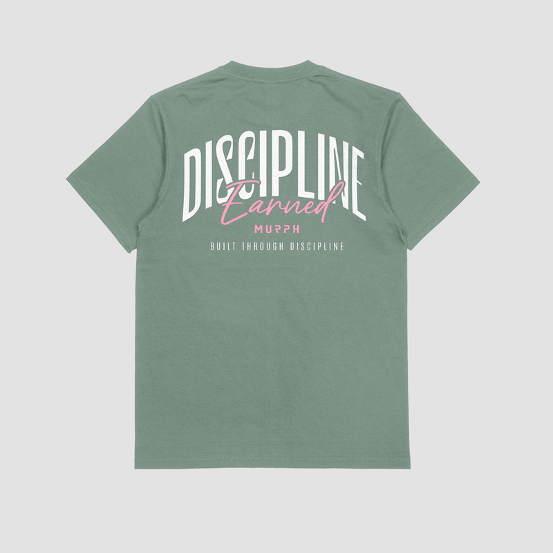 Murph Discipline Earned T-Shirt — Regular Fit (Sage)