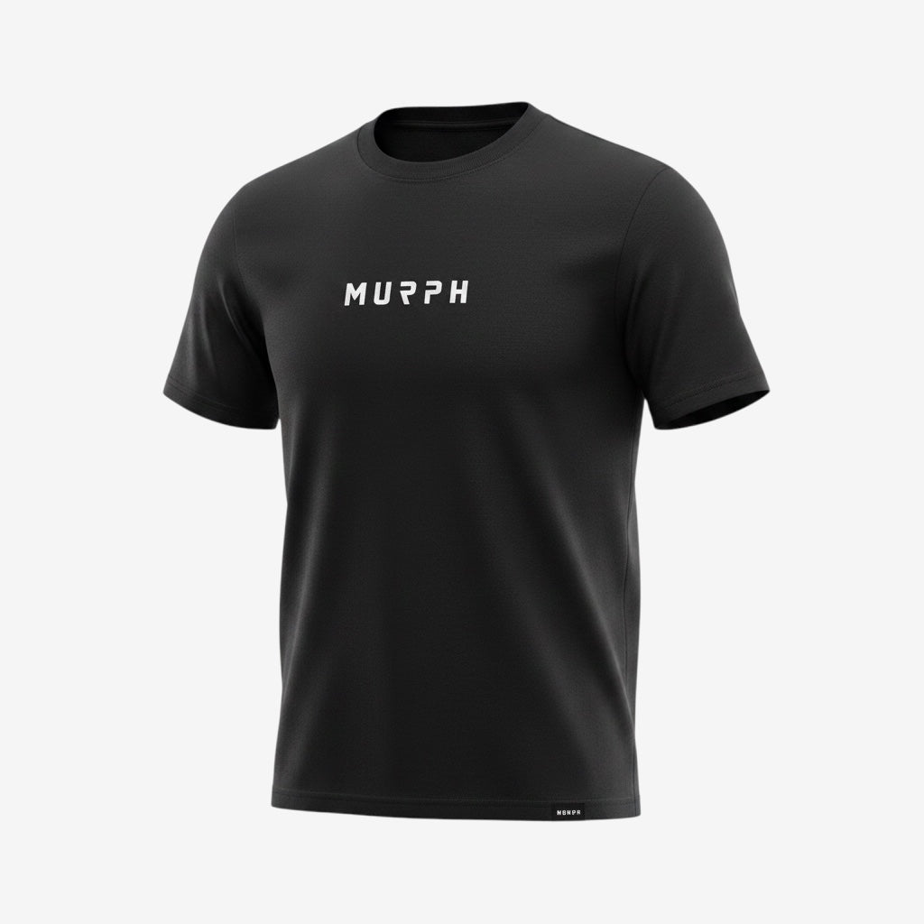 Murph Discipline Earned T-Shirt — Regular Fit (Black Mist / Pink)