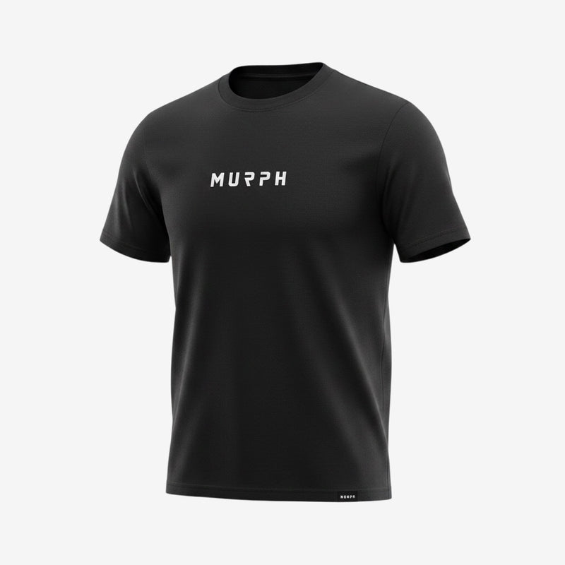Murph Discipline Earned T-Shirt — Regular Fit (Black Mist / Pink)