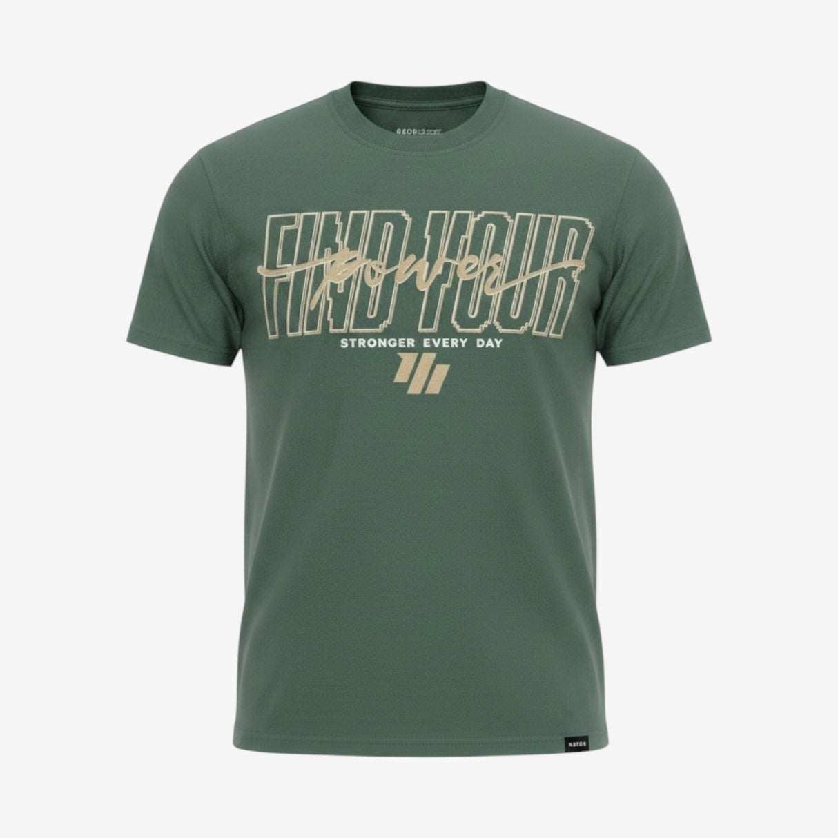 Murph Find Your Power T-Shirt — Slim Fit (Forest Green)