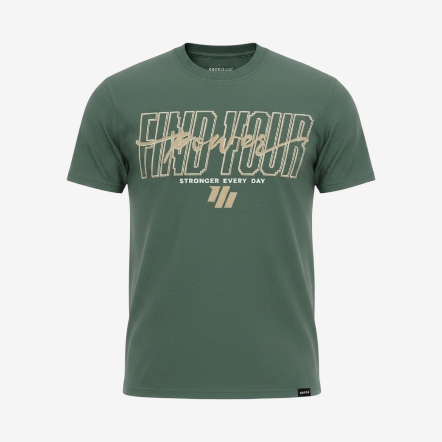 Murph Find Your Power T-Shirt — Slim Fit (Forest Green)