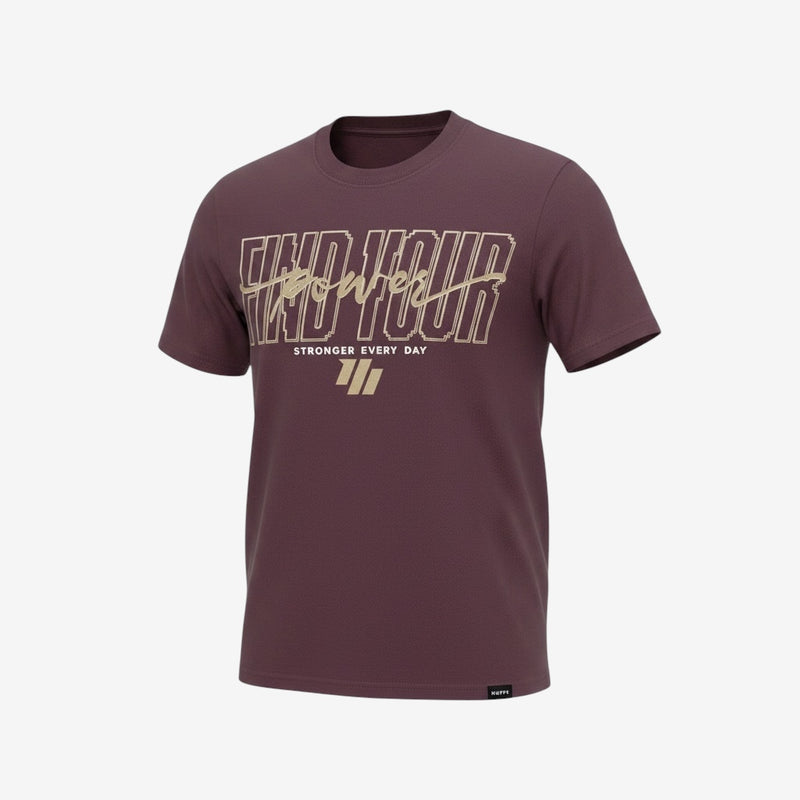 Murph Find Your Power T-Shirt — Slim Fit (Heather Marron)