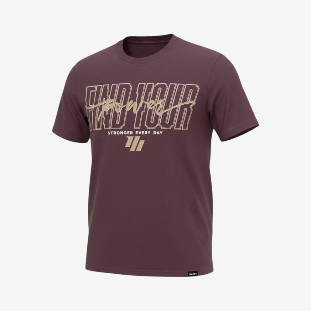 Murph Find Your Power T-Shirt — Slim Fit (Heather Marron)