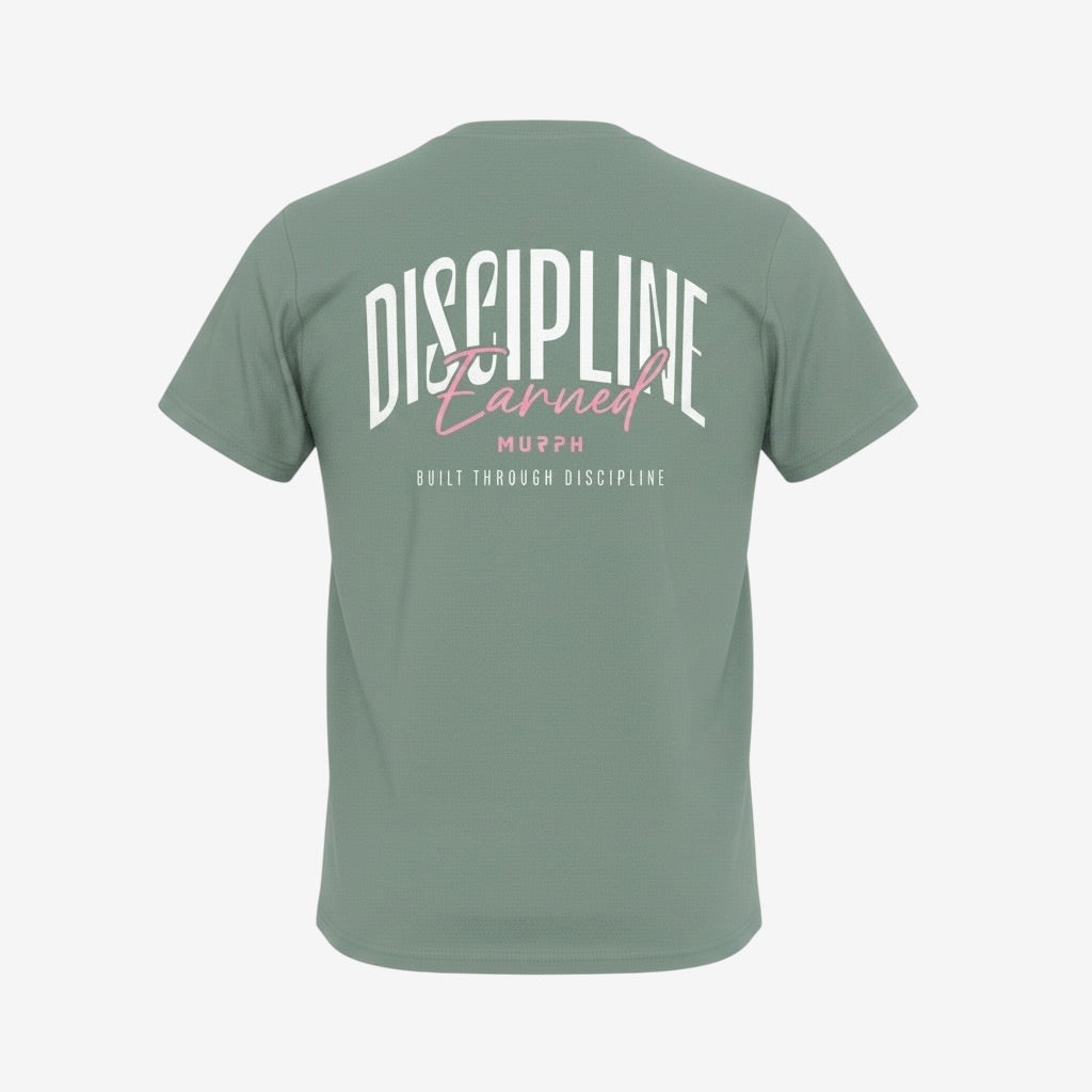 Murph Discipline Earned T-Shirt — Regular Fit (Sage)