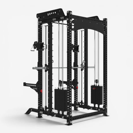 MURPH TORC – Half Rack hybride avec double poulie et Smith Machine