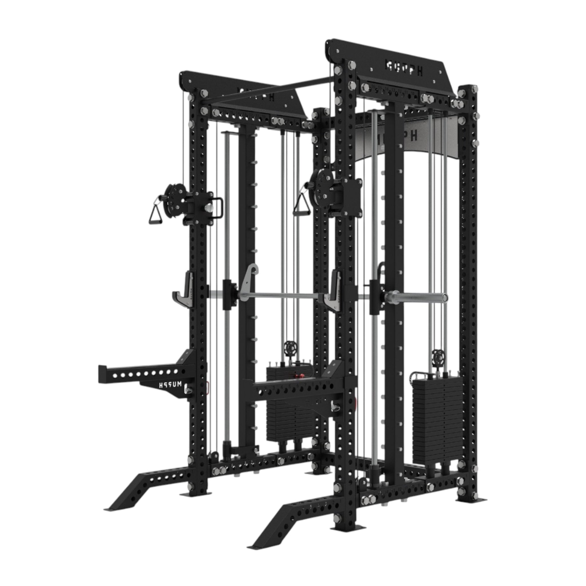 MURPH TORC – Half Rack hybride avec double poulie et Smith Machine