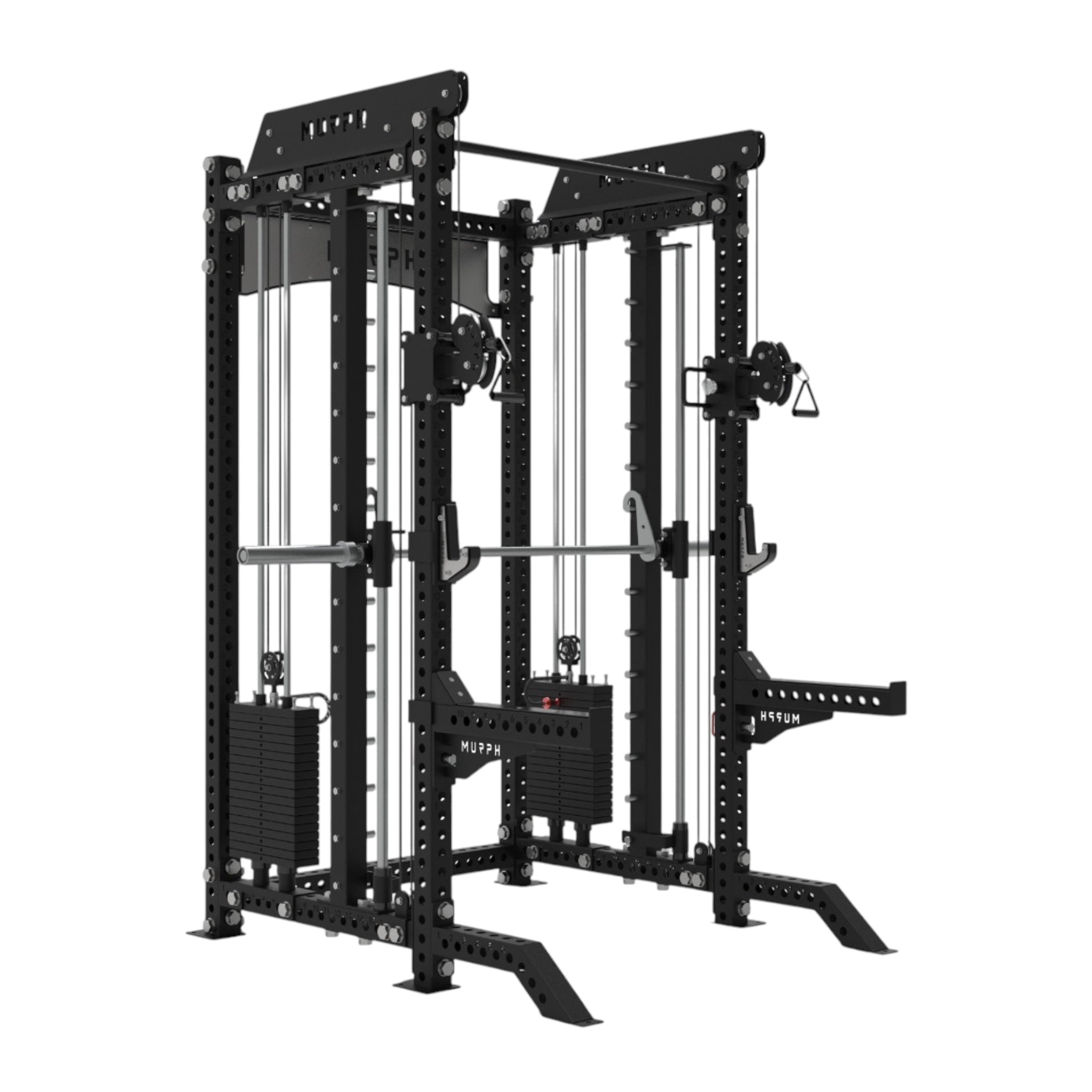 MURPH TORC – Half Rack hybride avec double poulie et Smith Machine