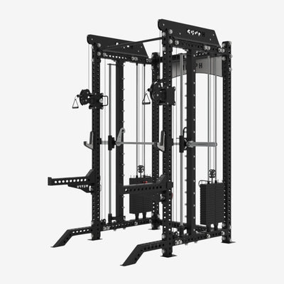 MURPH TORC – Half Rack hybride avec double poulie et Smith Machine