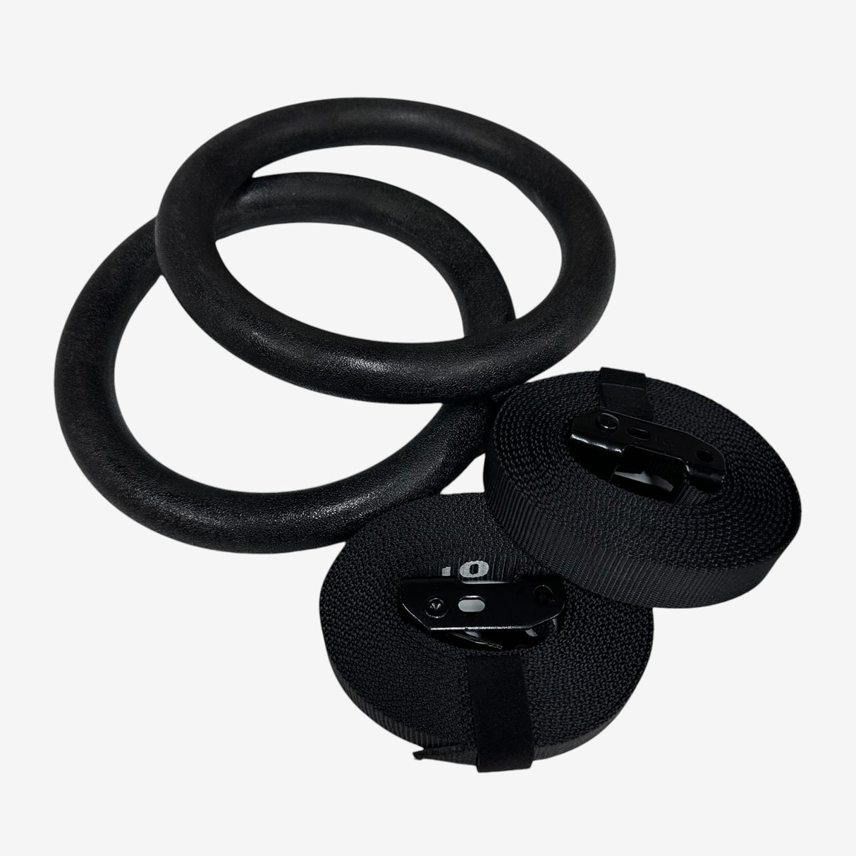 Anneaux gymnastique en PVC MURPH - Noir