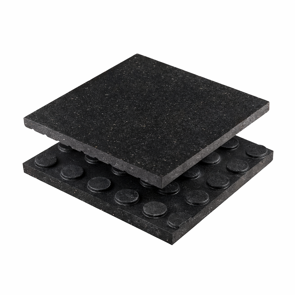 Tapis de caoutchouc vulcanisé Pro 4' x 6' x 3/4"
