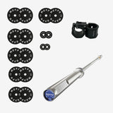 Training bumper plates kit 4.0 Murph 385lbs / Barre chrome